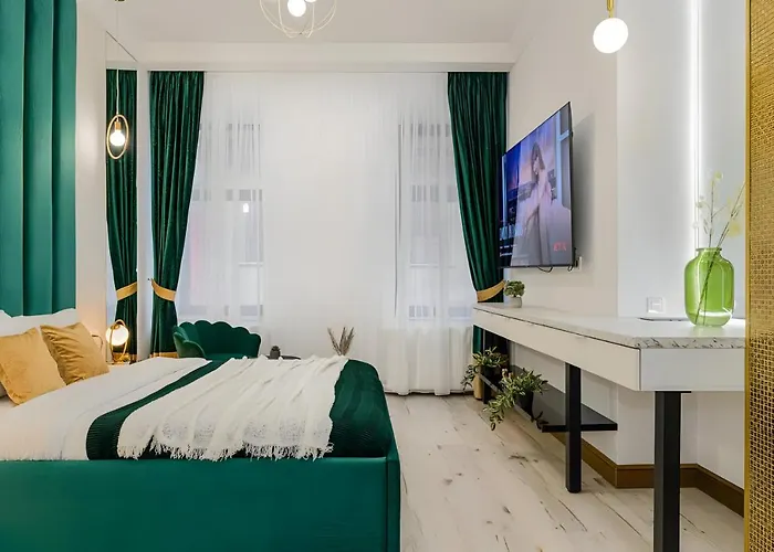 公寓 Golden Greens - Luxury Design & Self Check-in *