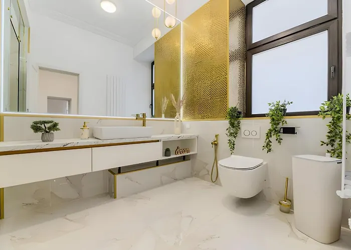 公寓 Golden Greens - Luxury Design & Self Check-in *